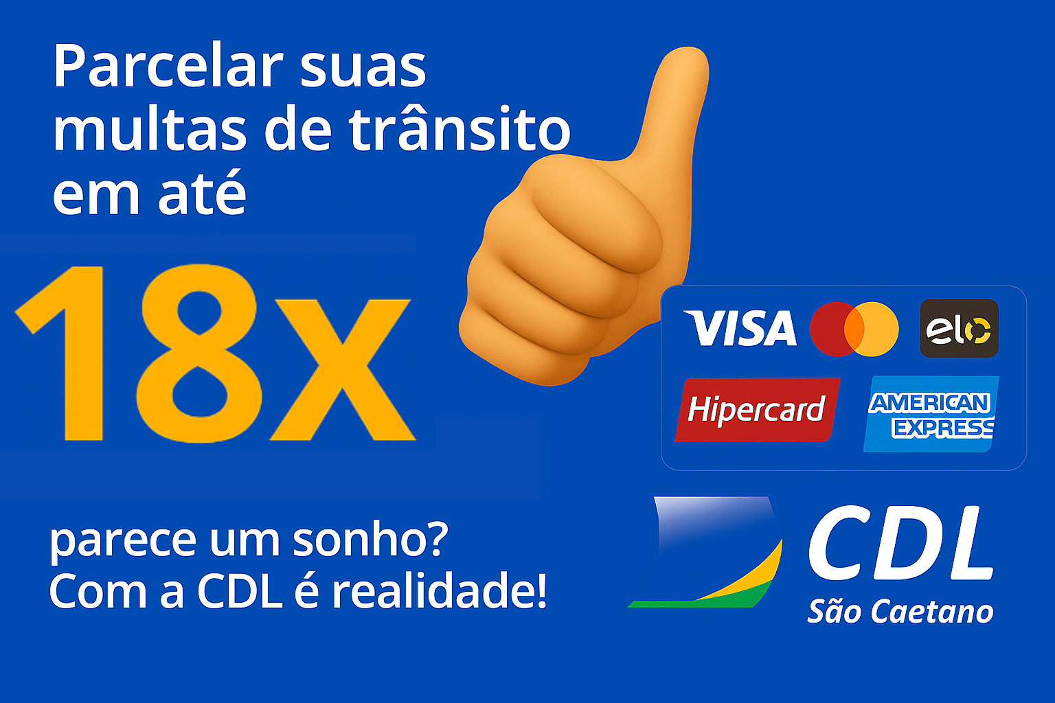 Cartões de crédito aceitos - CDL Multas